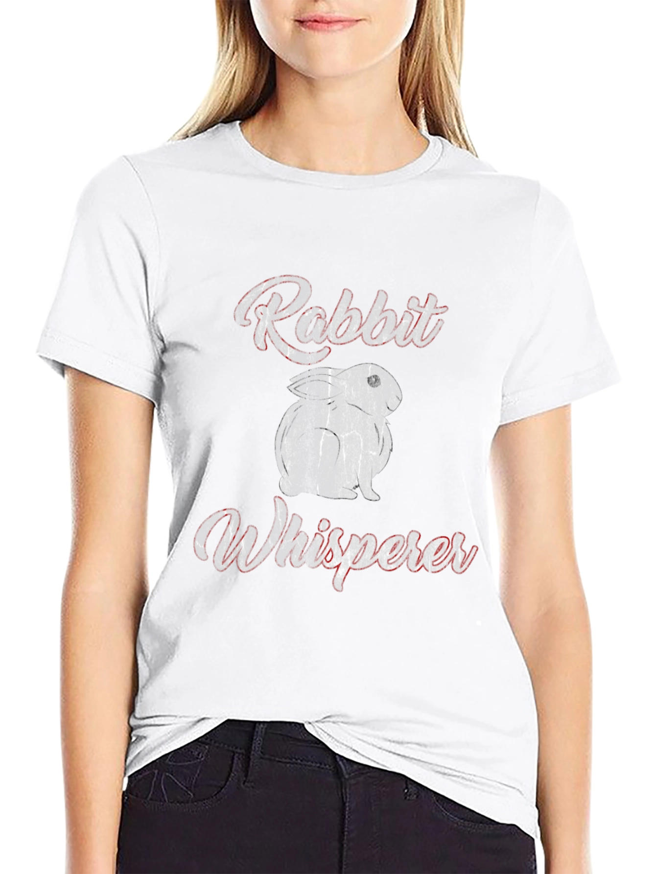 Rabbit Whisperer Graphic Tee - Unisex Soft Cotton T-Shirt