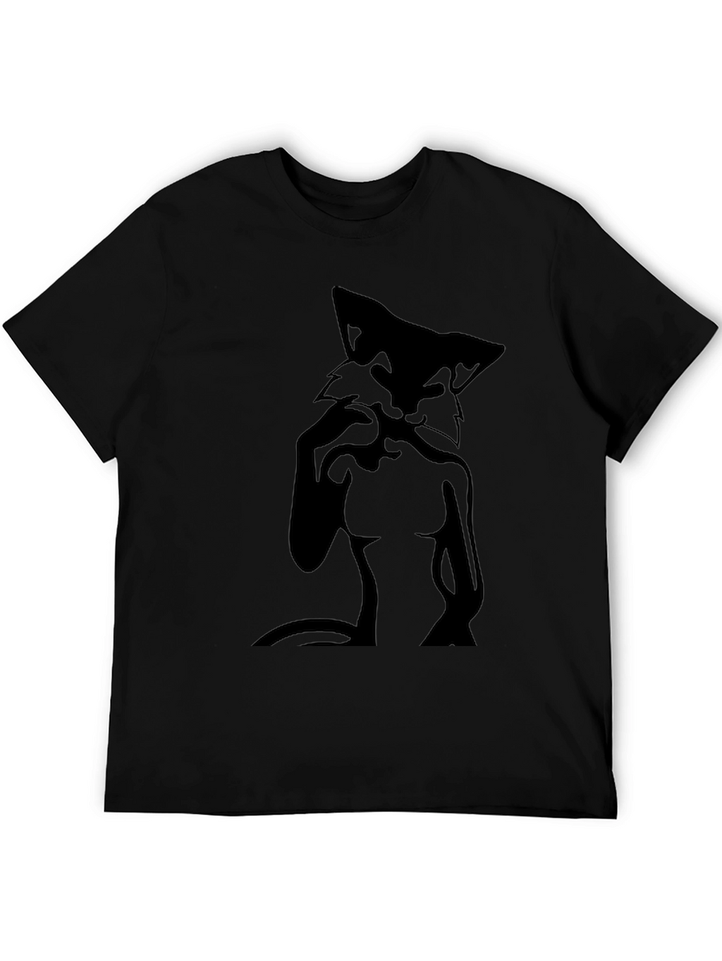 Black Fox Graphic T-Shirt for Men