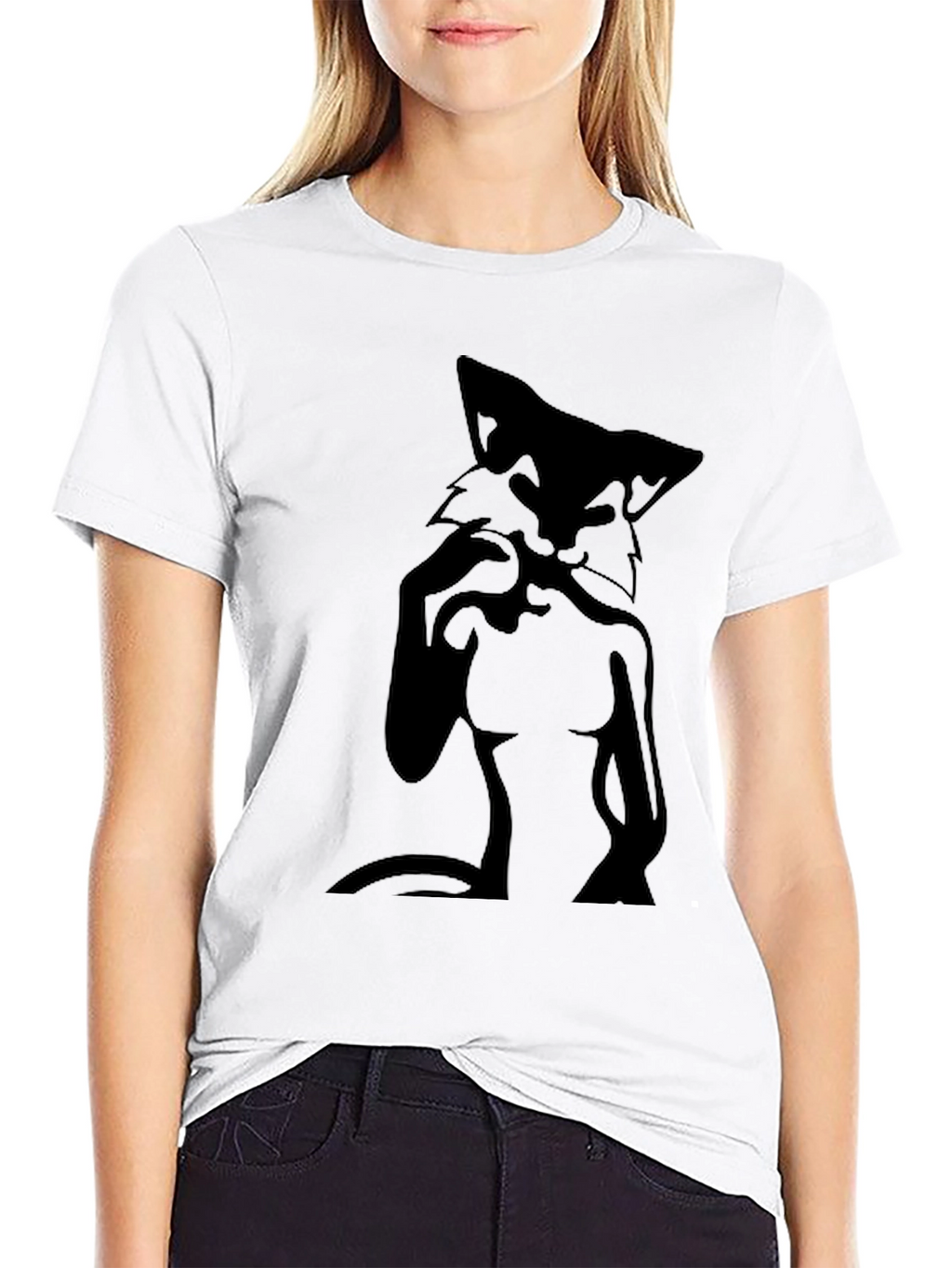 Black Fox Graphic T-Shirt for Men