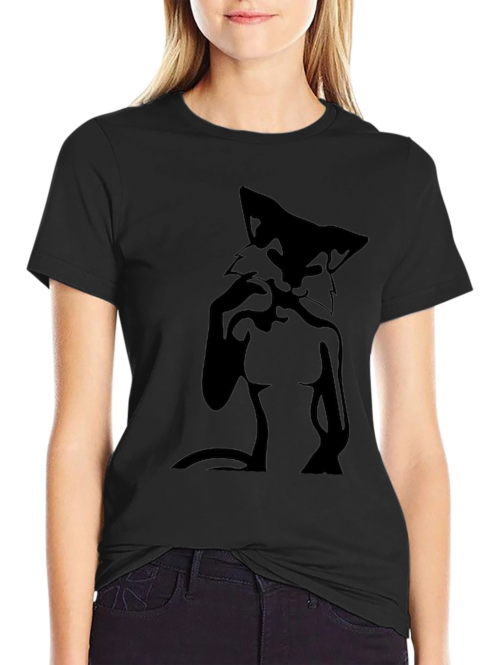 Black Fox Graphic T-Shirt for Men
