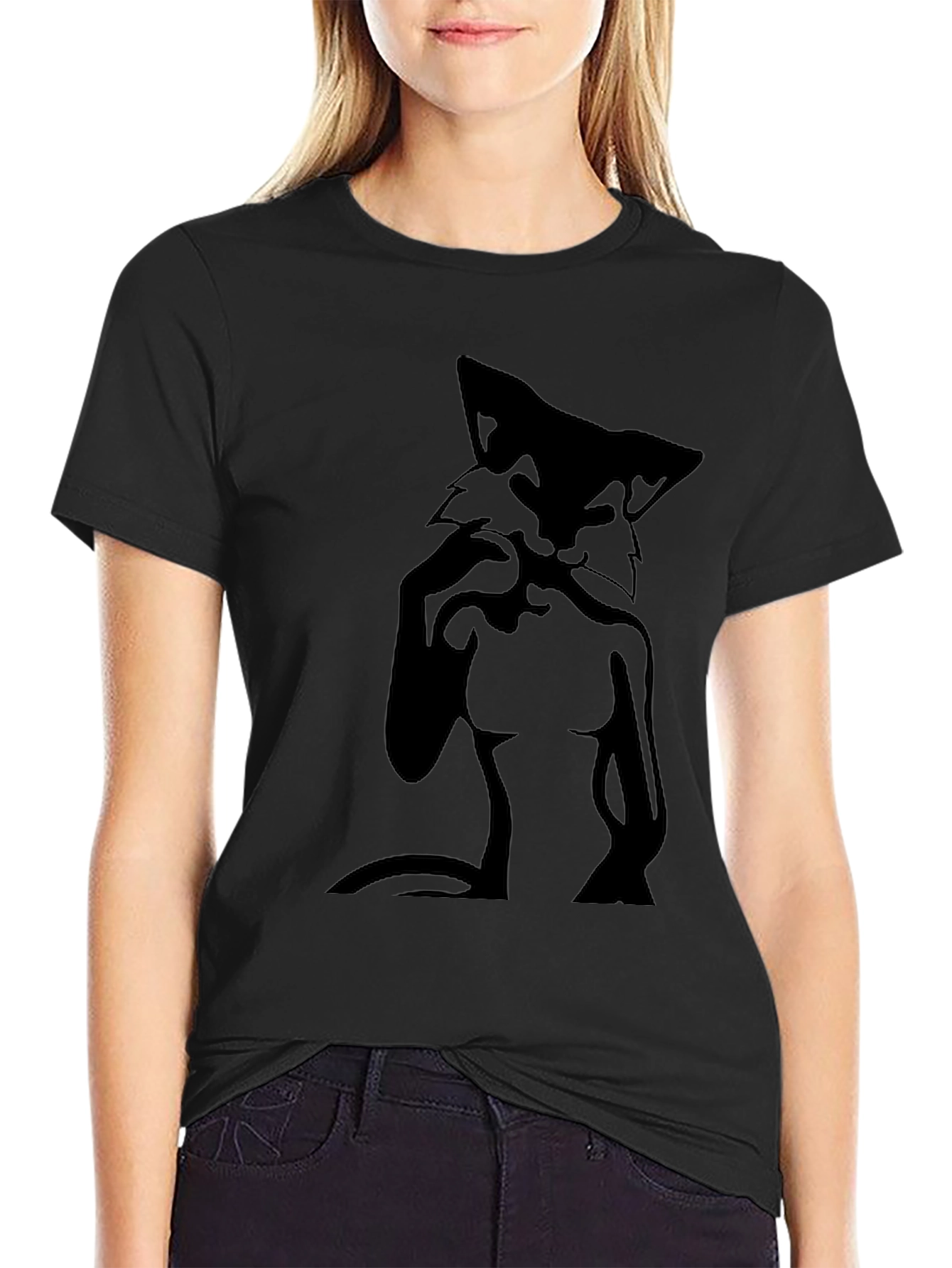 Black Fox Graphic T-Shirt for Men