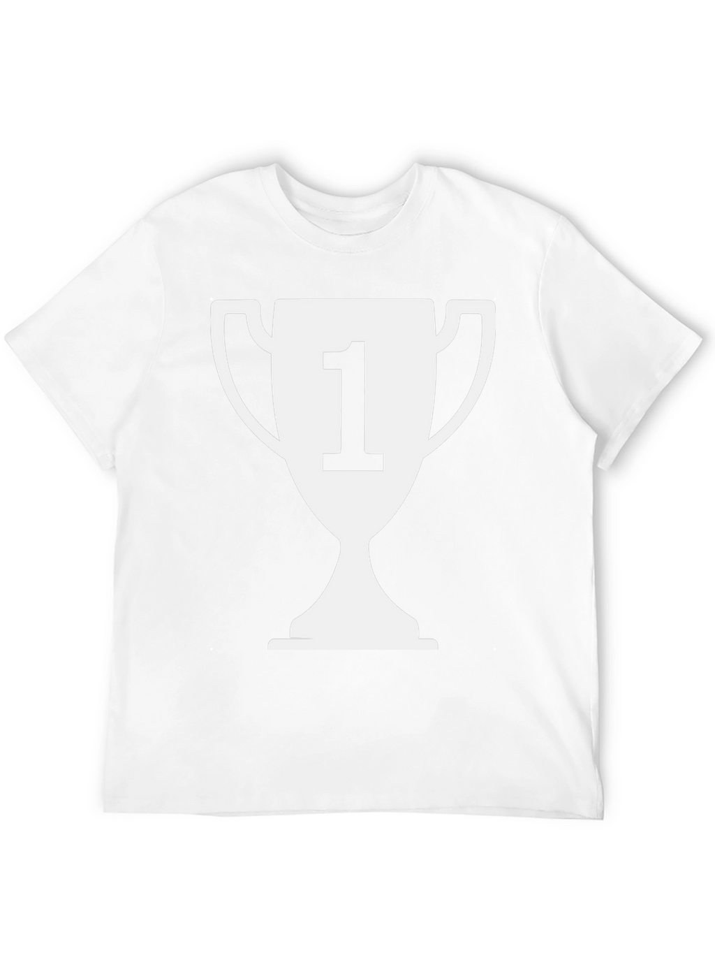 Winners Trophy Graphic Tee - Black Cotton T-Shirt