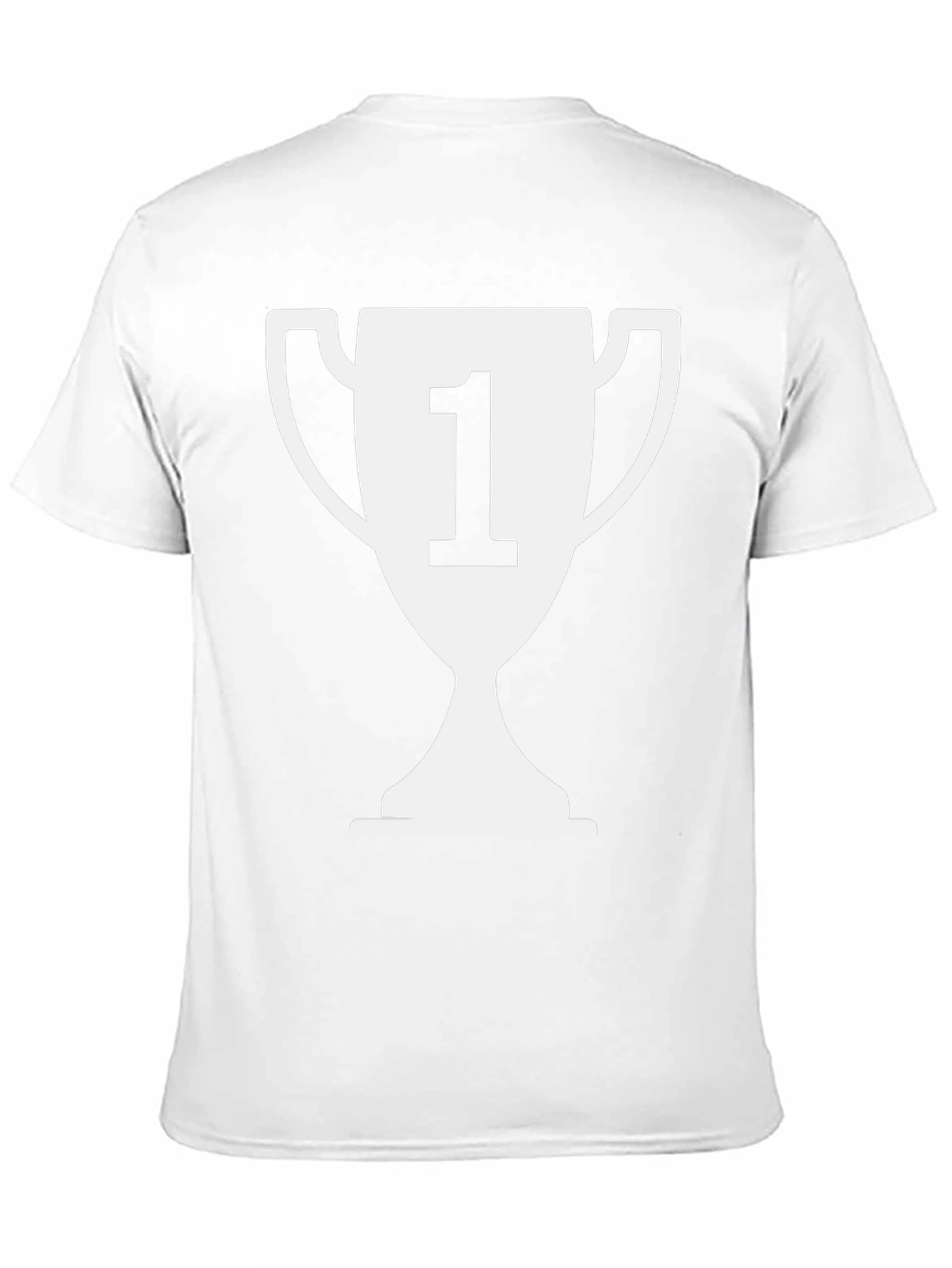 Winners Trophy Graphic Tee - Black Cotton T-Shirt