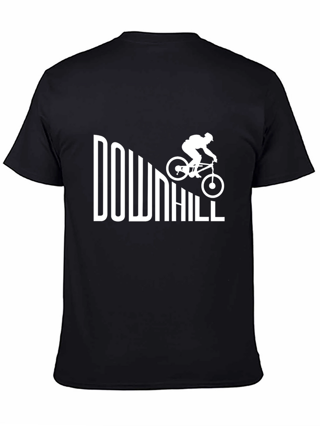 Downhill Biking Graphic Tee - Black