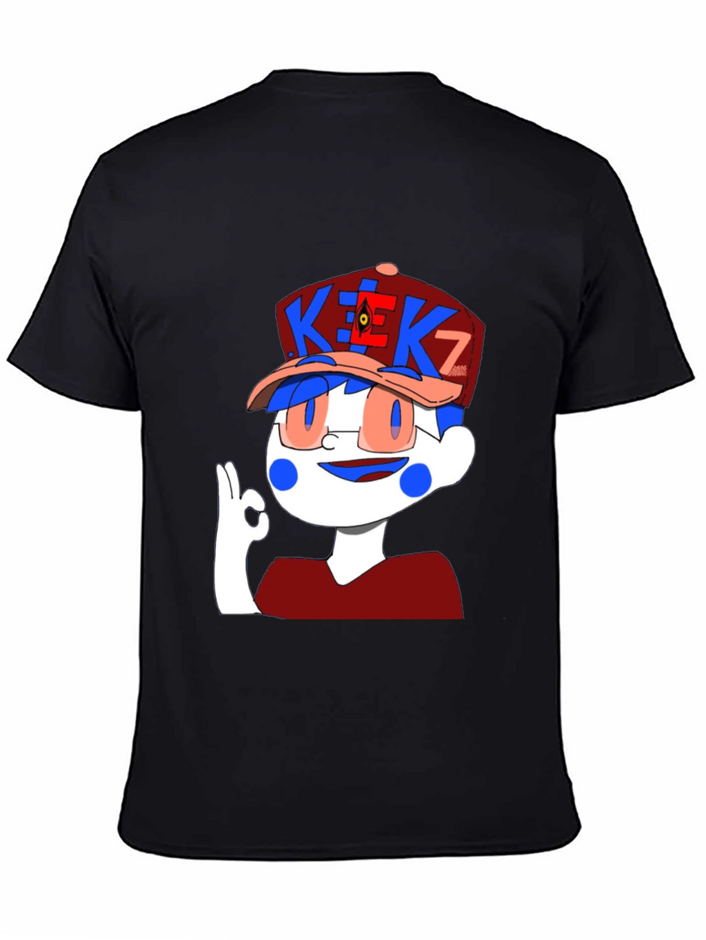 Cartoon Graphic Black T-Shirt