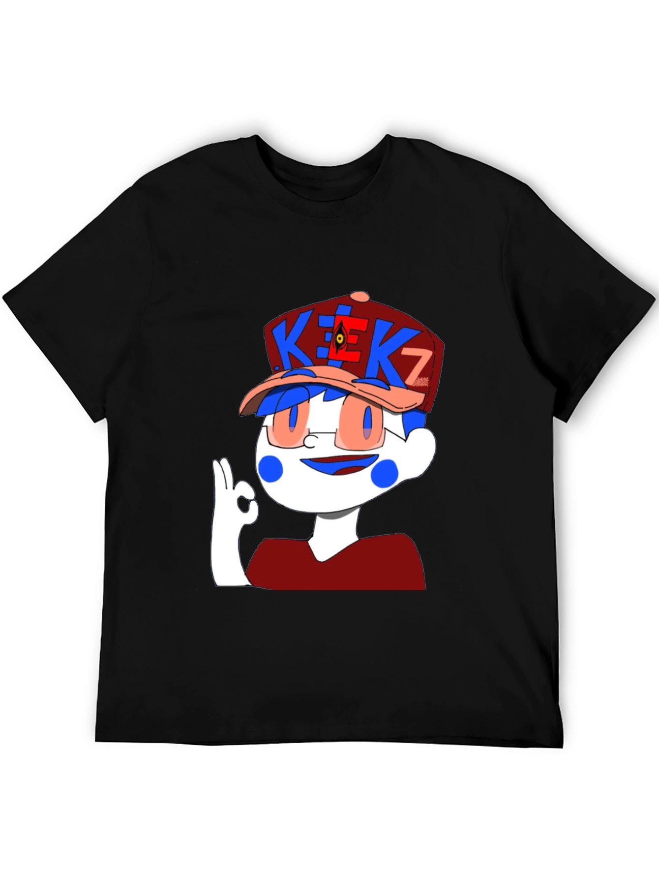 Cartoon Graphic Black T-Shirt