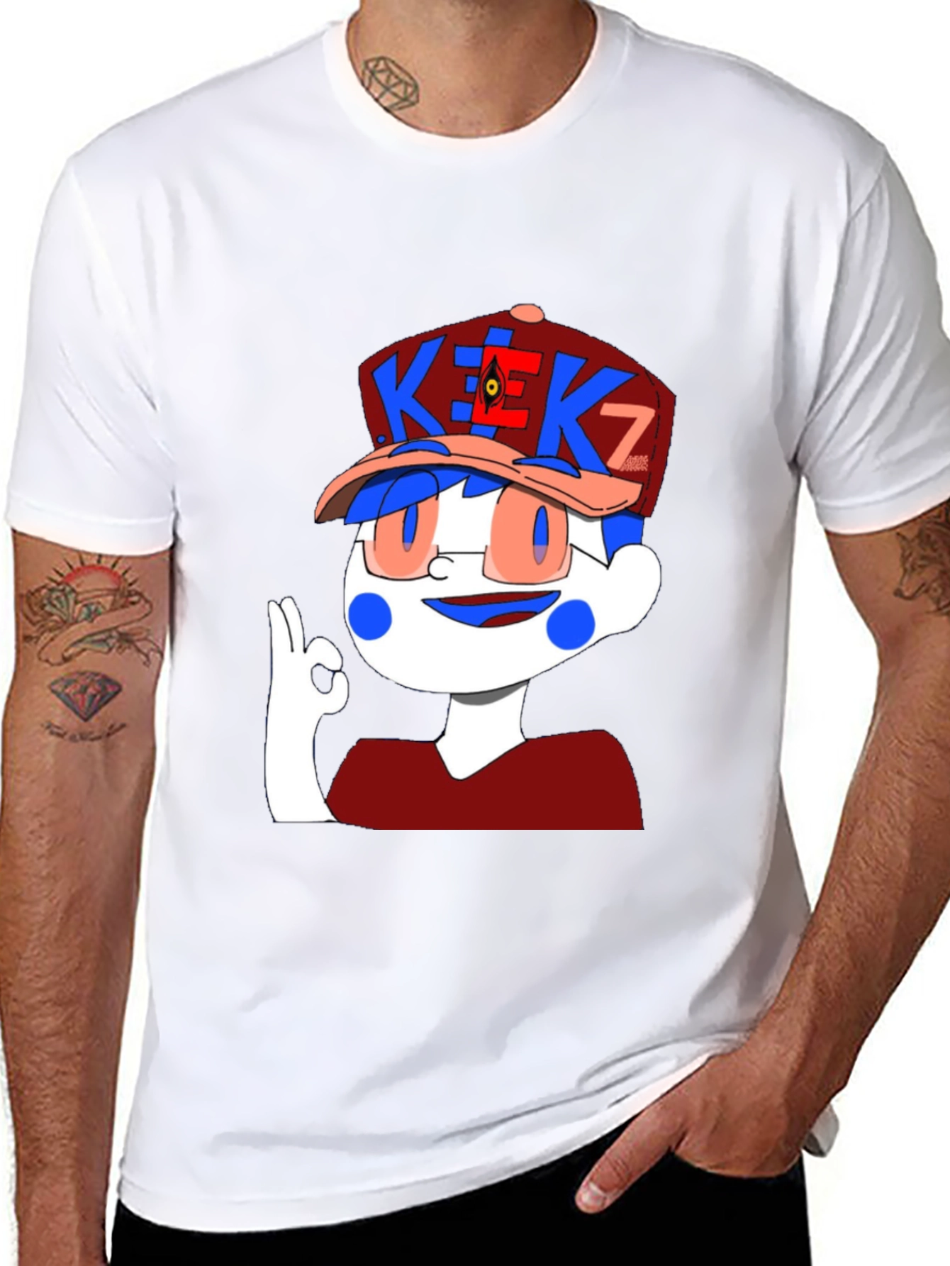 Cartoon Graphic Black T-Shirt