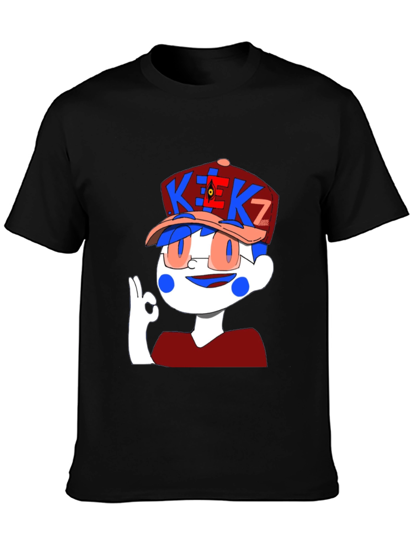 Cartoon Graphic Black T-Shirt