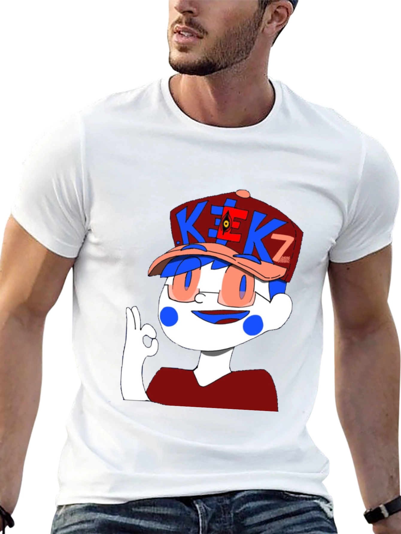 Cartoon Graphic Black T-Shirt