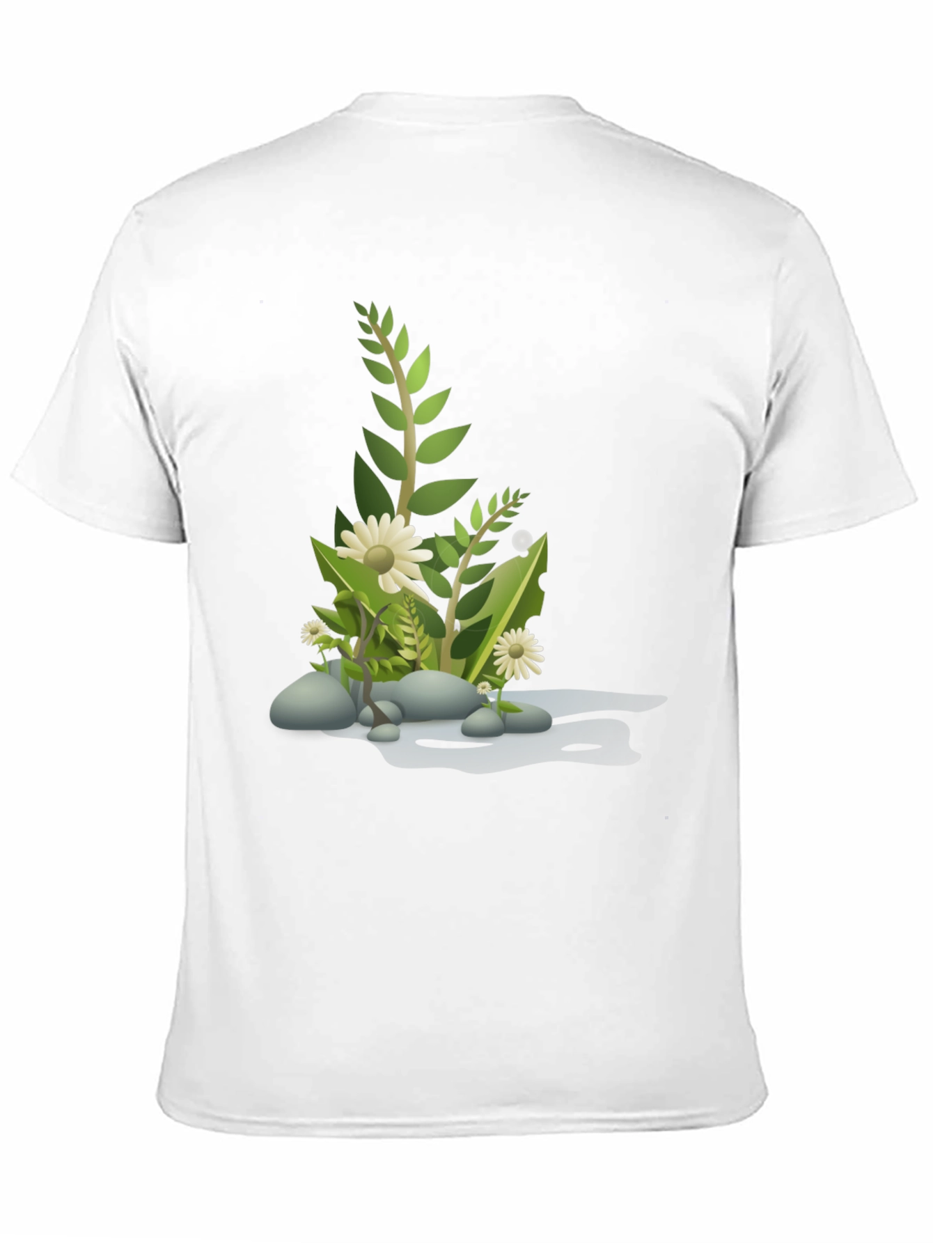 Nature Scene Graphic Tee - Black Cotton Blend