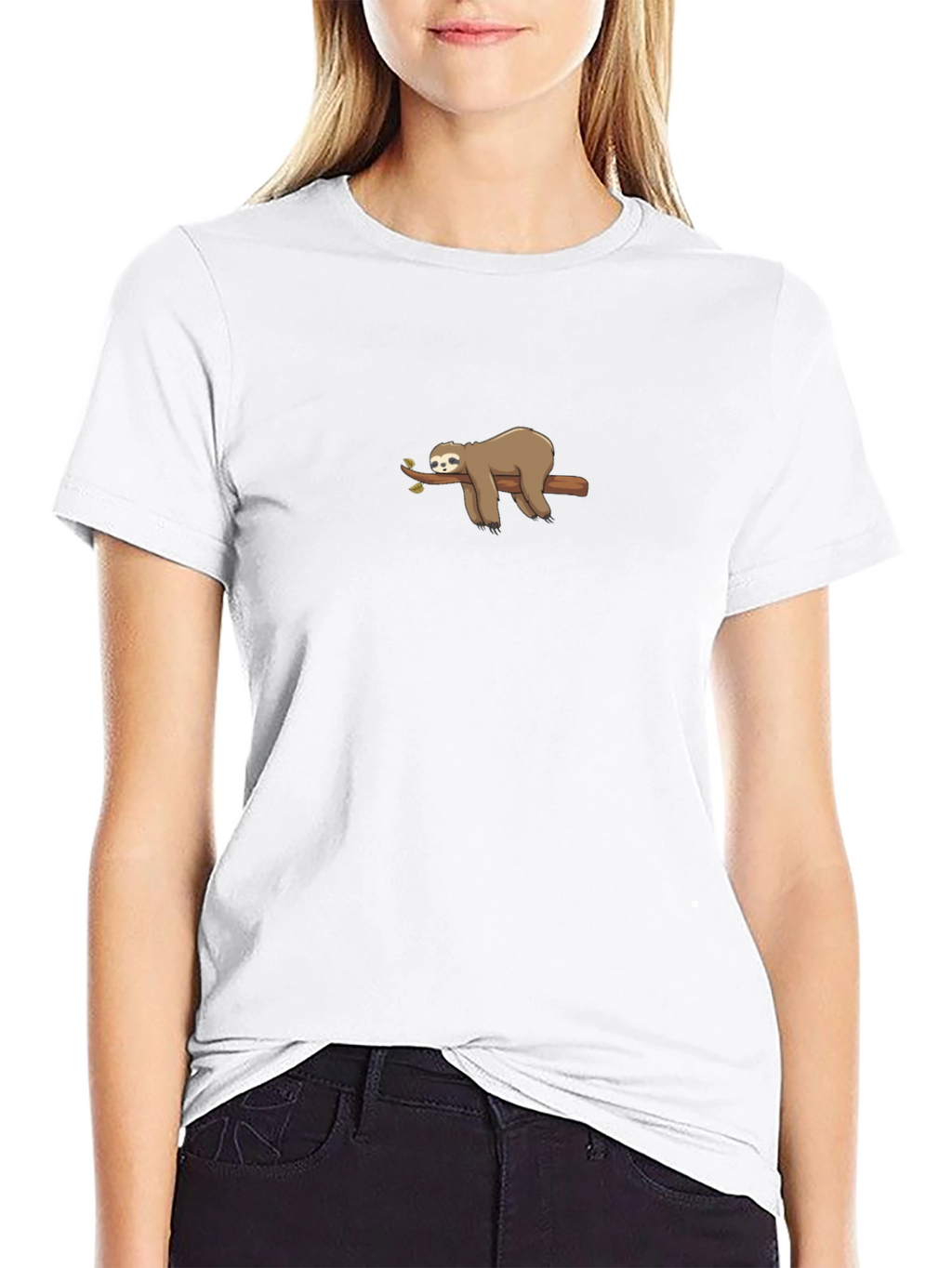 Sloth on Branch Graphic Tee - Relaxed Fit