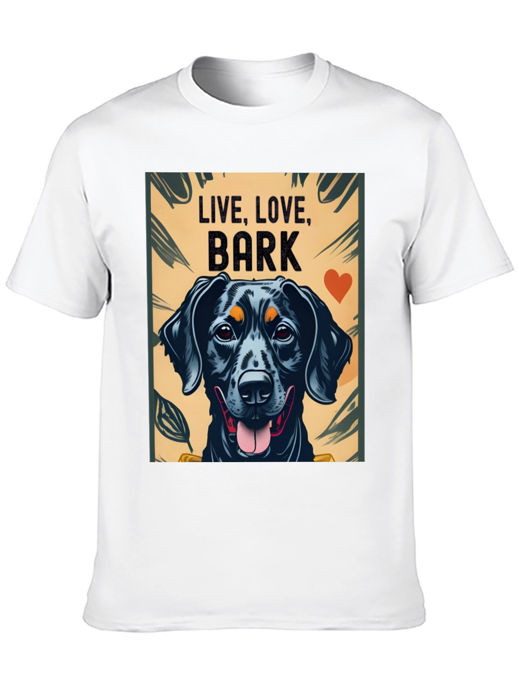Live Love Bark Dog Graphic Tee