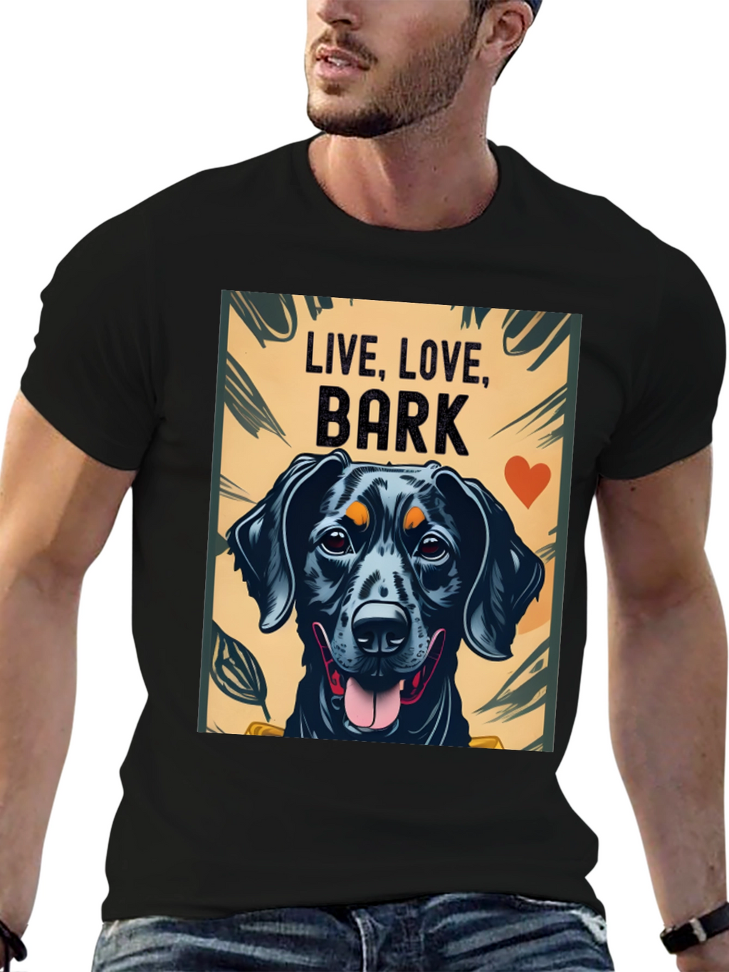 Live Love Bark Dog Graphic Tee