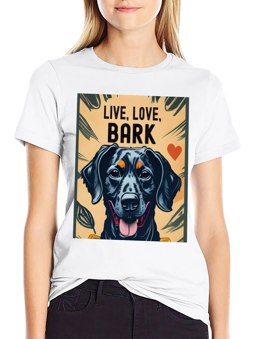 Live Love Bark Dog Graphic Tee