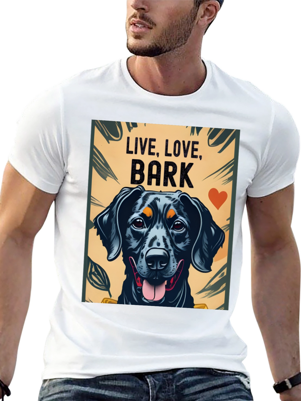Live Love Bark Dog Graphic Tee