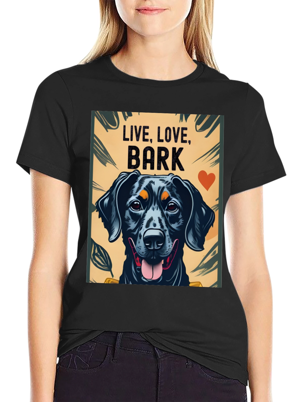 Live Love Bark Dog Graphic Tee
