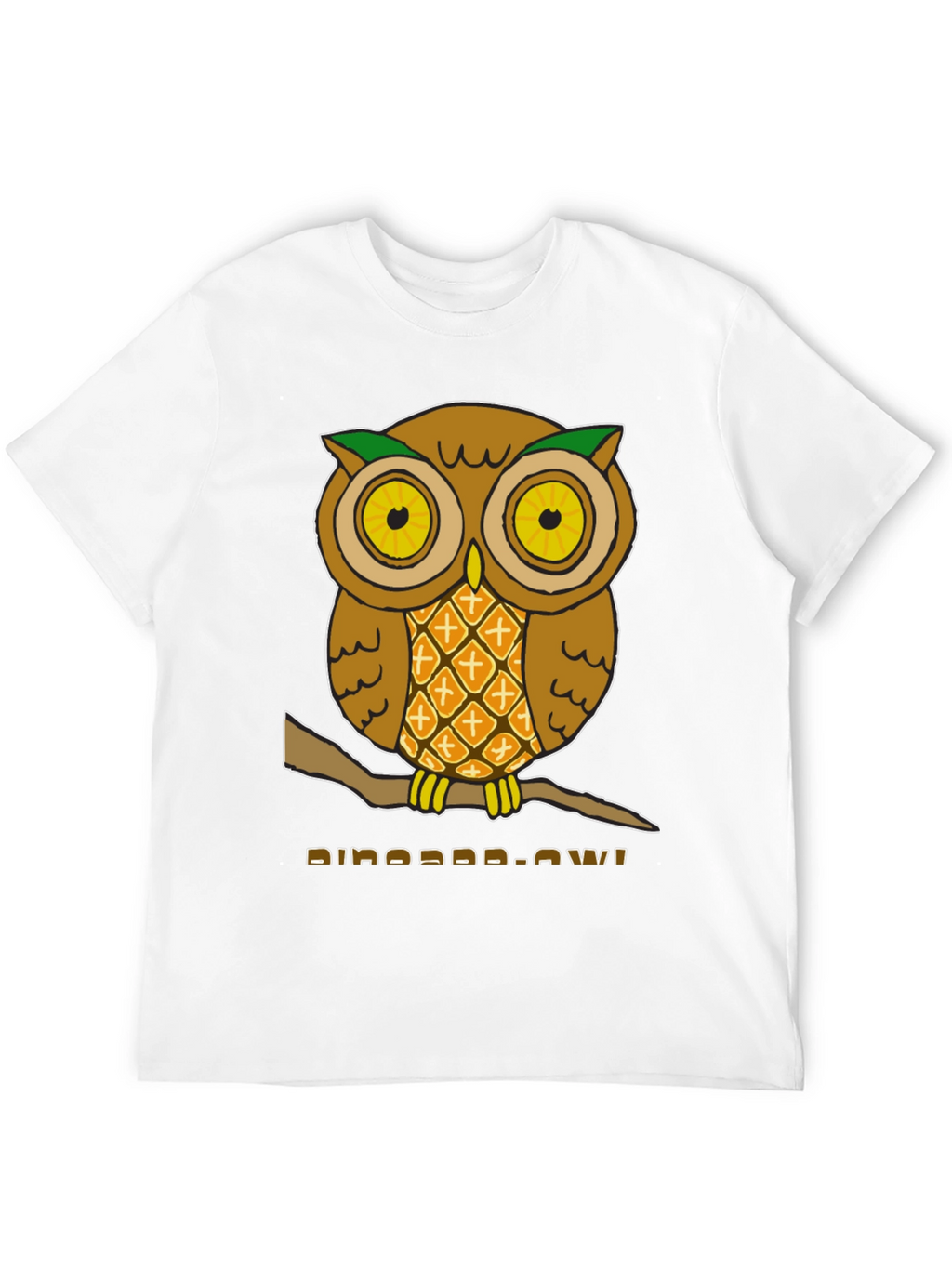 Pineapple Owl Graphic T-Shirt - Unique Design!