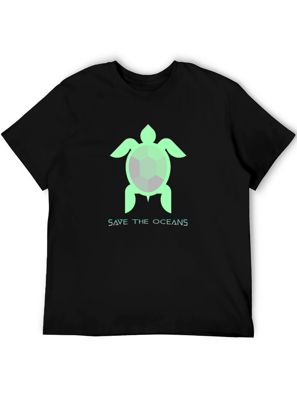 Save the Oceans Turtle Graphic T-Shirt
