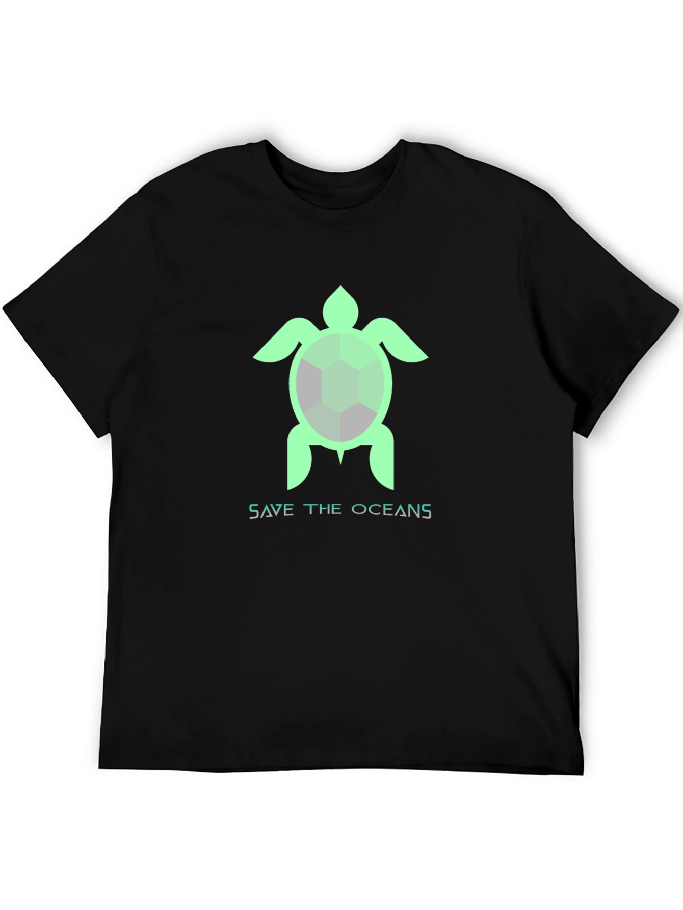 Save the Oceans Turtle Graphic T-Shirt