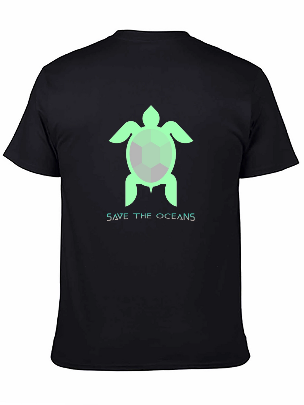 Save the Oceans Turtle Graphic T-Shirt