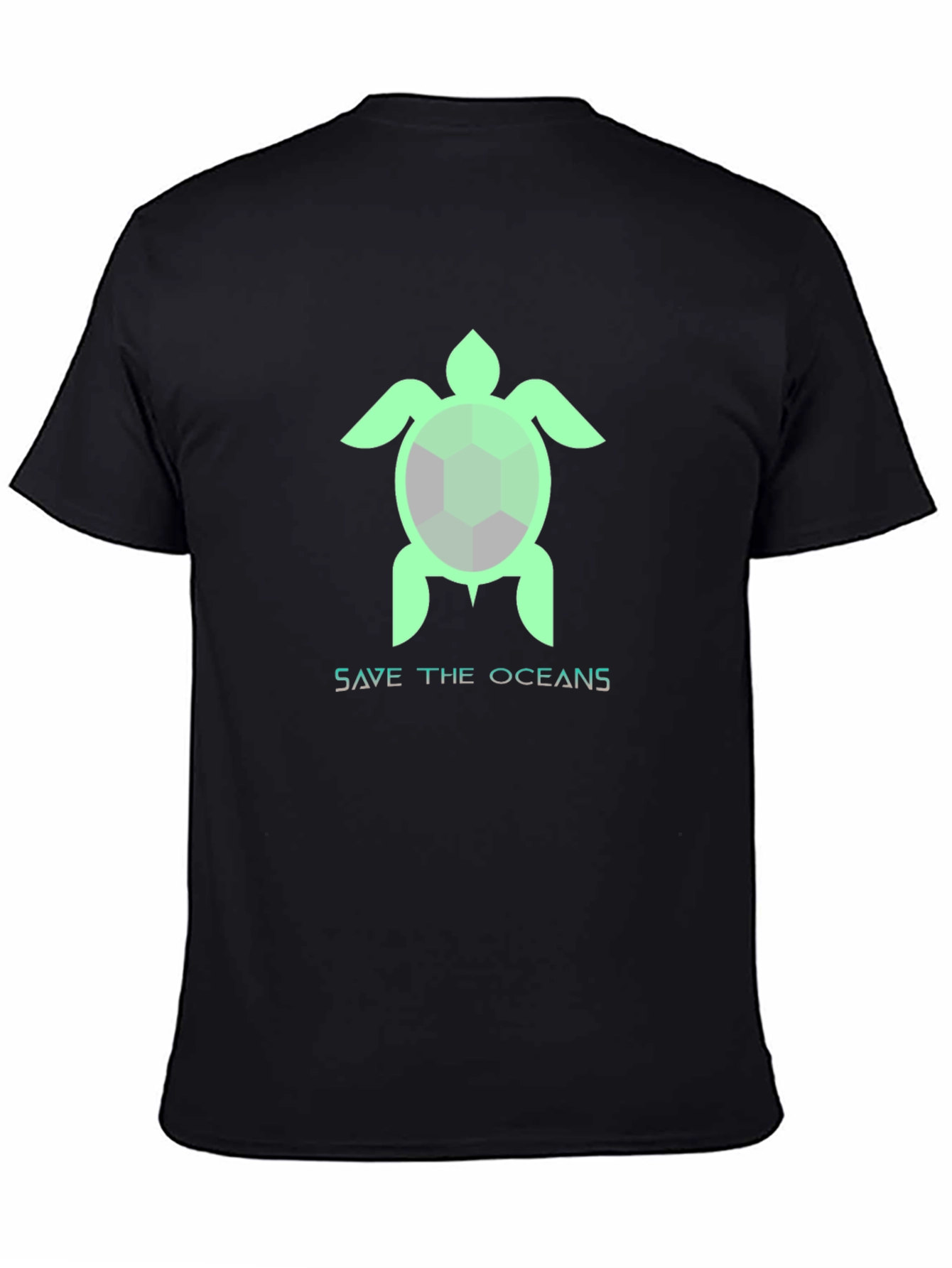 Save the Oceans Turtle Graphic T-Shirt
