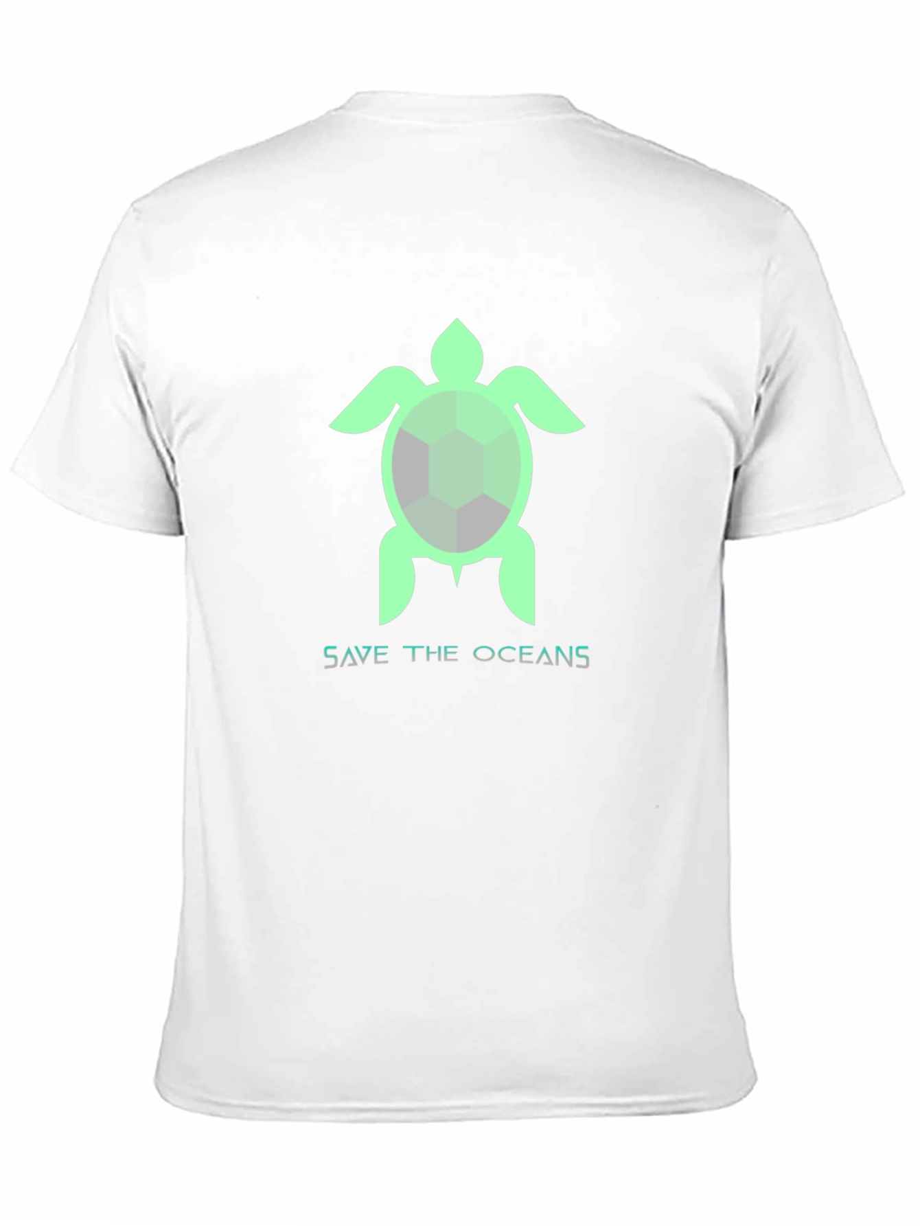 Save the Oceans Turtle Graphic T-Shirt