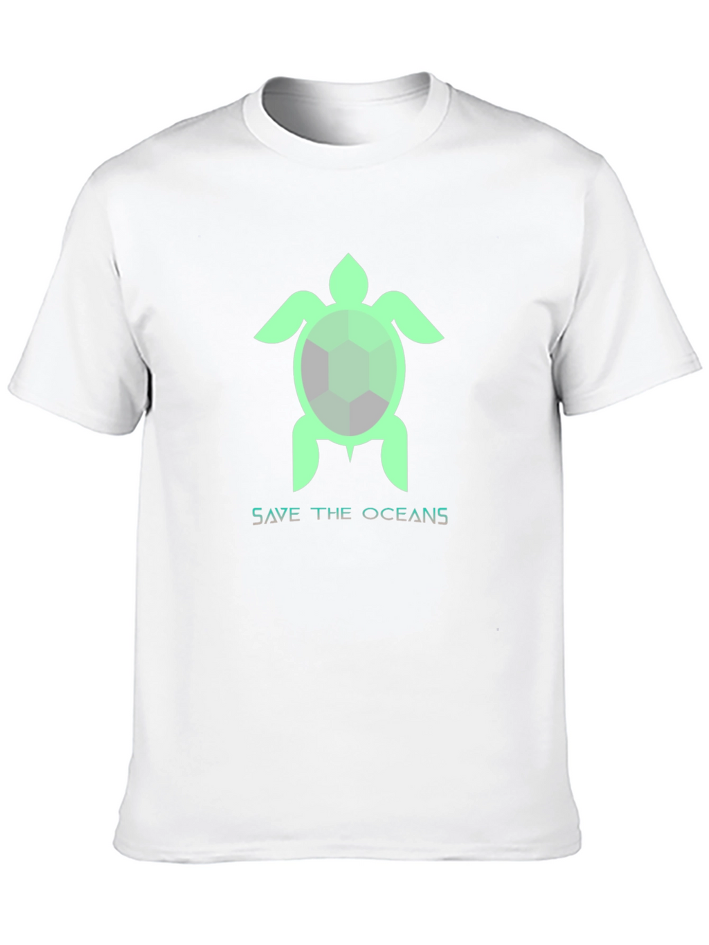 Save the Oceans Turtle Graphic T-Shirt