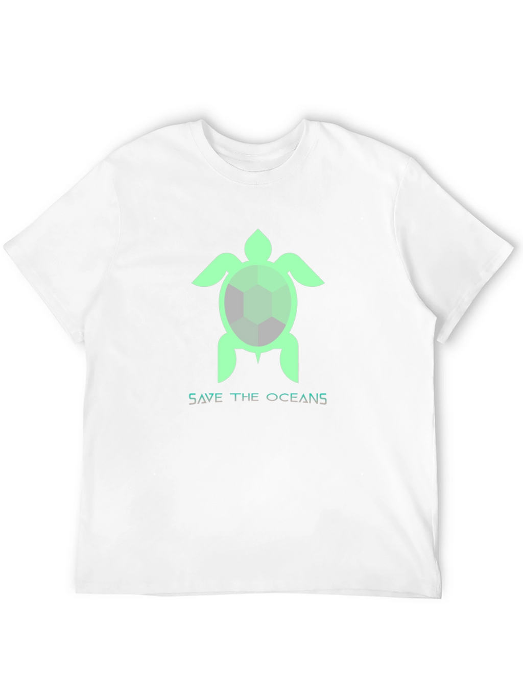Save the Oceans Turtle Graphic T-Shirt