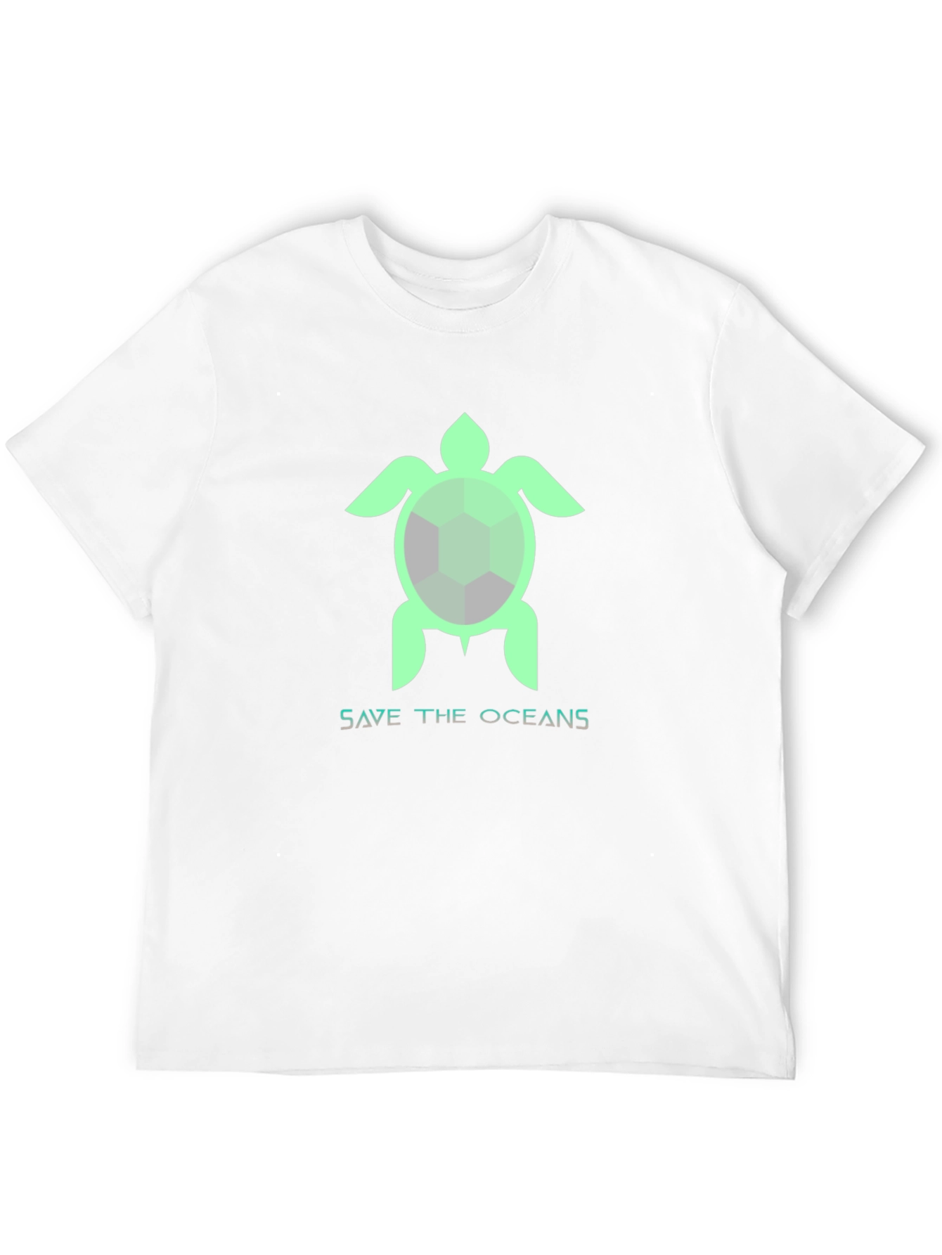 Save the Oceans Turtle Graphic T-Shirt