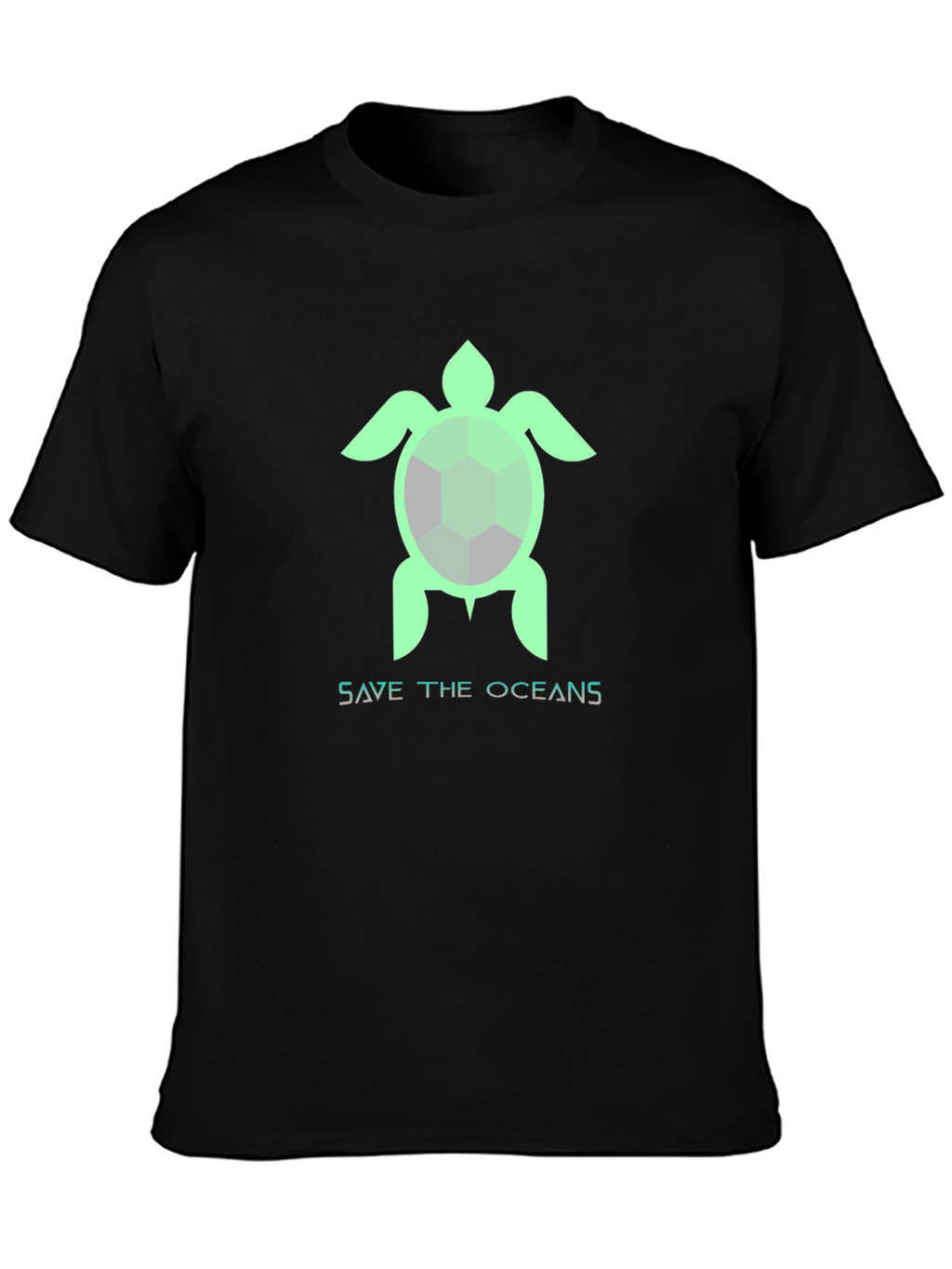 Save the Oceans Turtle Graphic T-Shirt