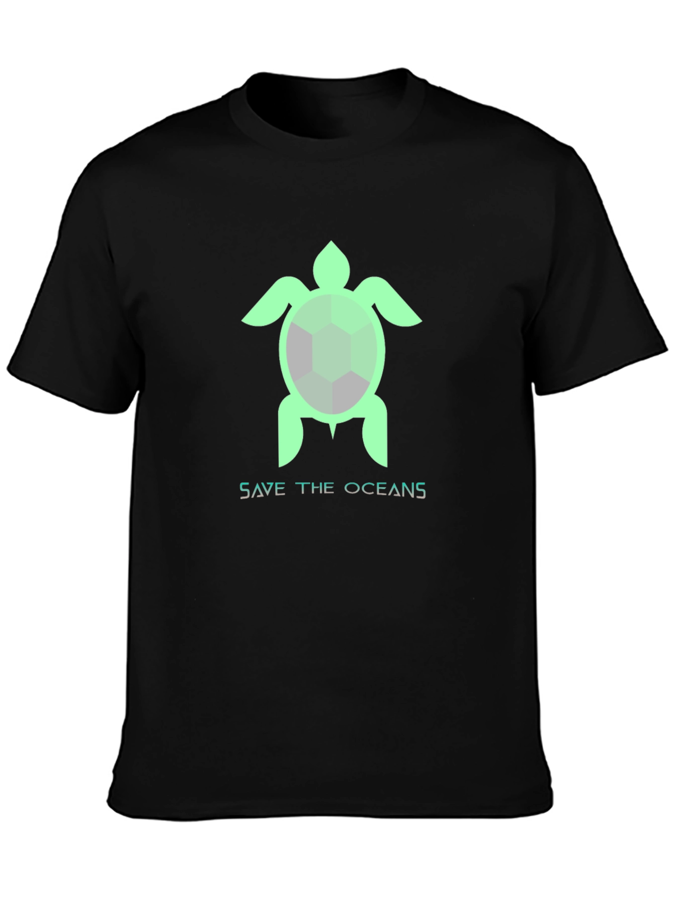 Save the Oceans Turtle Graphic T-Shirt