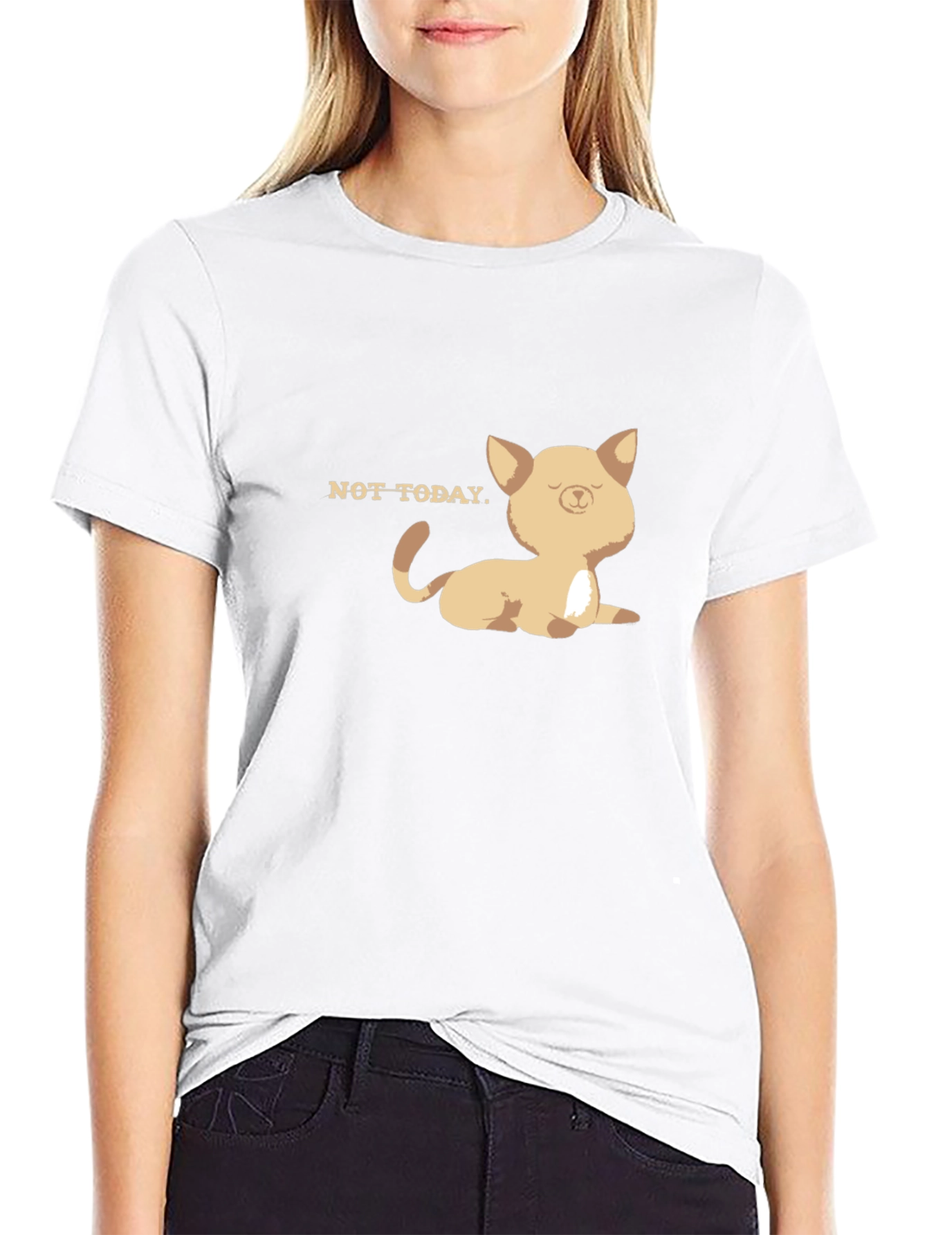 Lazy Day Cat Graphic T-Shirt