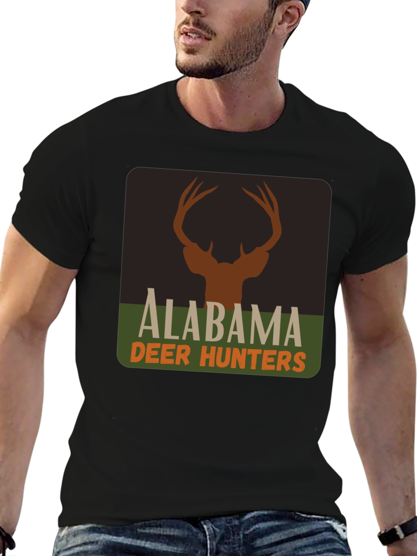 Alabama Deer Hunters Graphic T-Shirt - Hunting Season Apparel