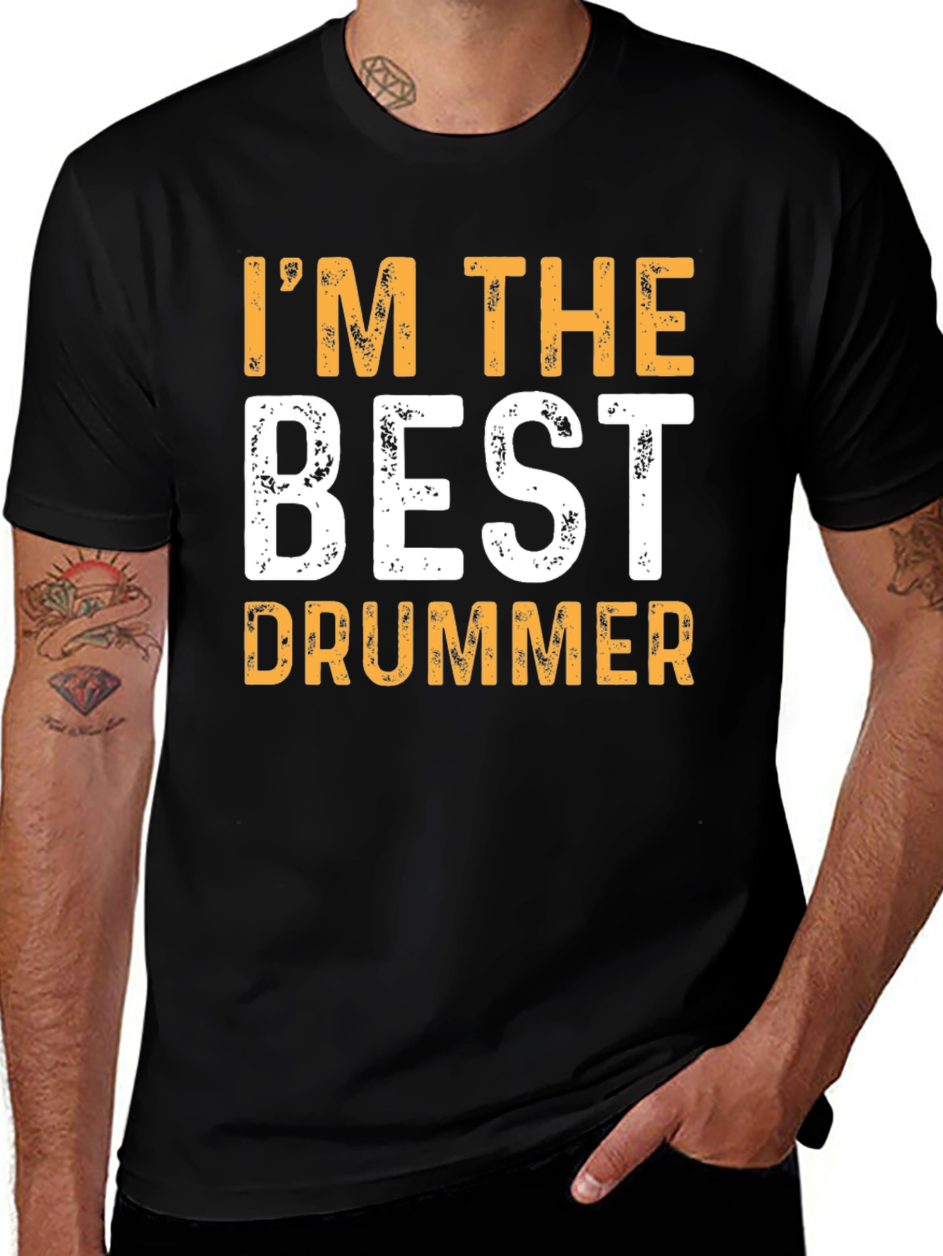 Im The Best Drummer T-Shirt Funny Musician Tee