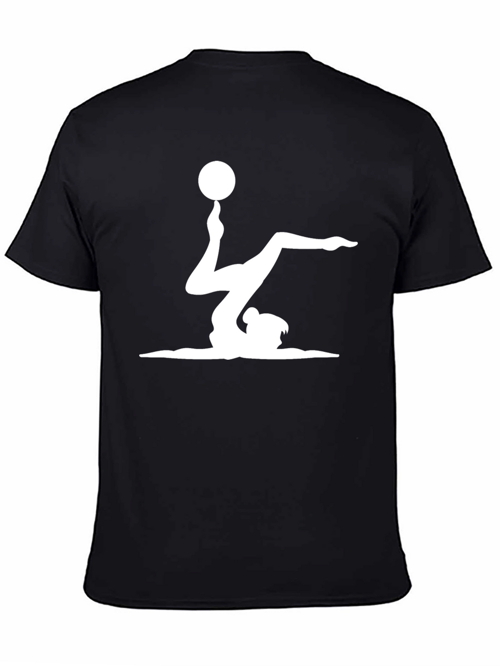 Gymnast Ball Balance Black T-Shirt