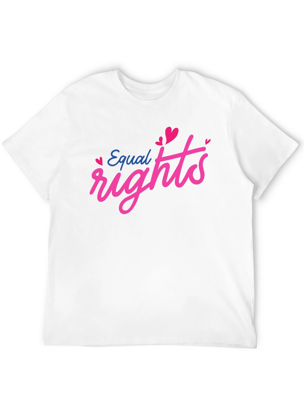 Equal Rights Love Heart Graphic Black T-Shirt