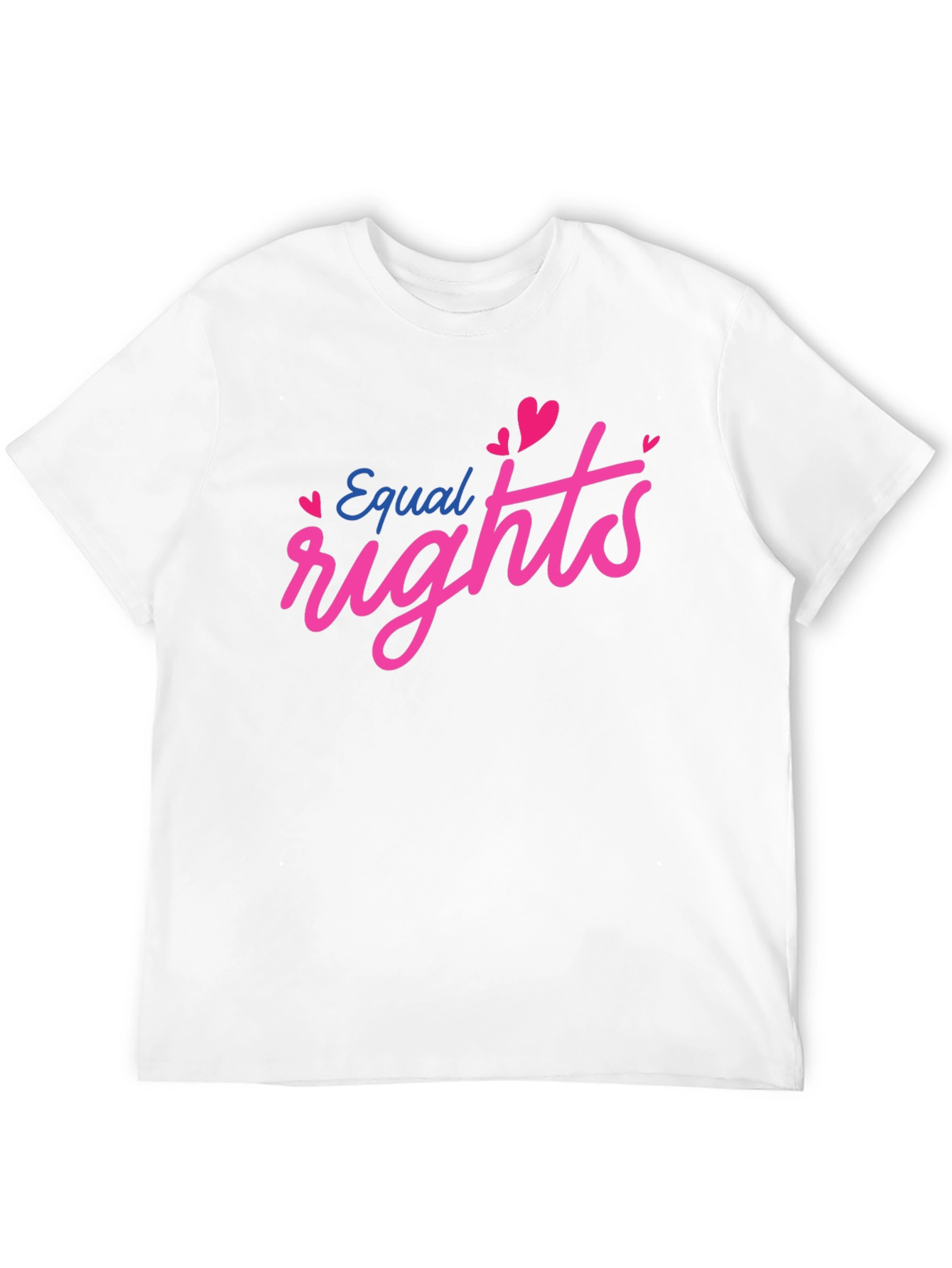 Equal Rights Love Heart Graphic Black T-Shirt