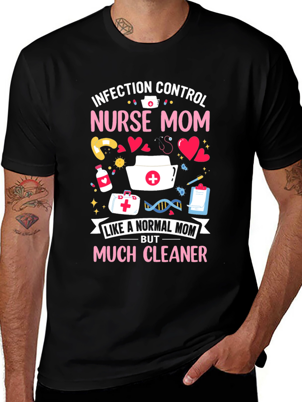 Nurse Mom Graphic T-Shirt - Infection Control