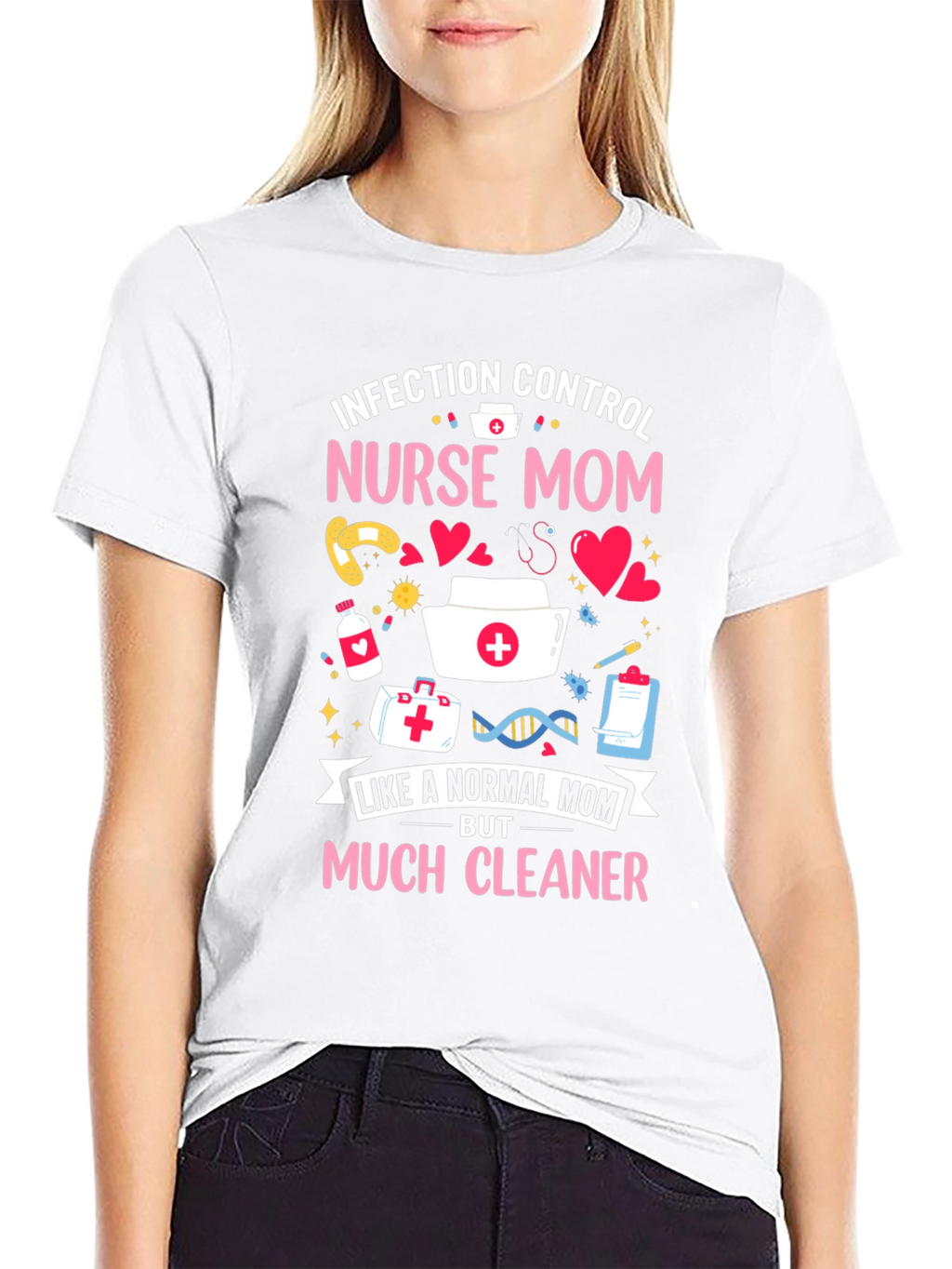 Nurse Mom Graphic T-Shirt - Infection Control