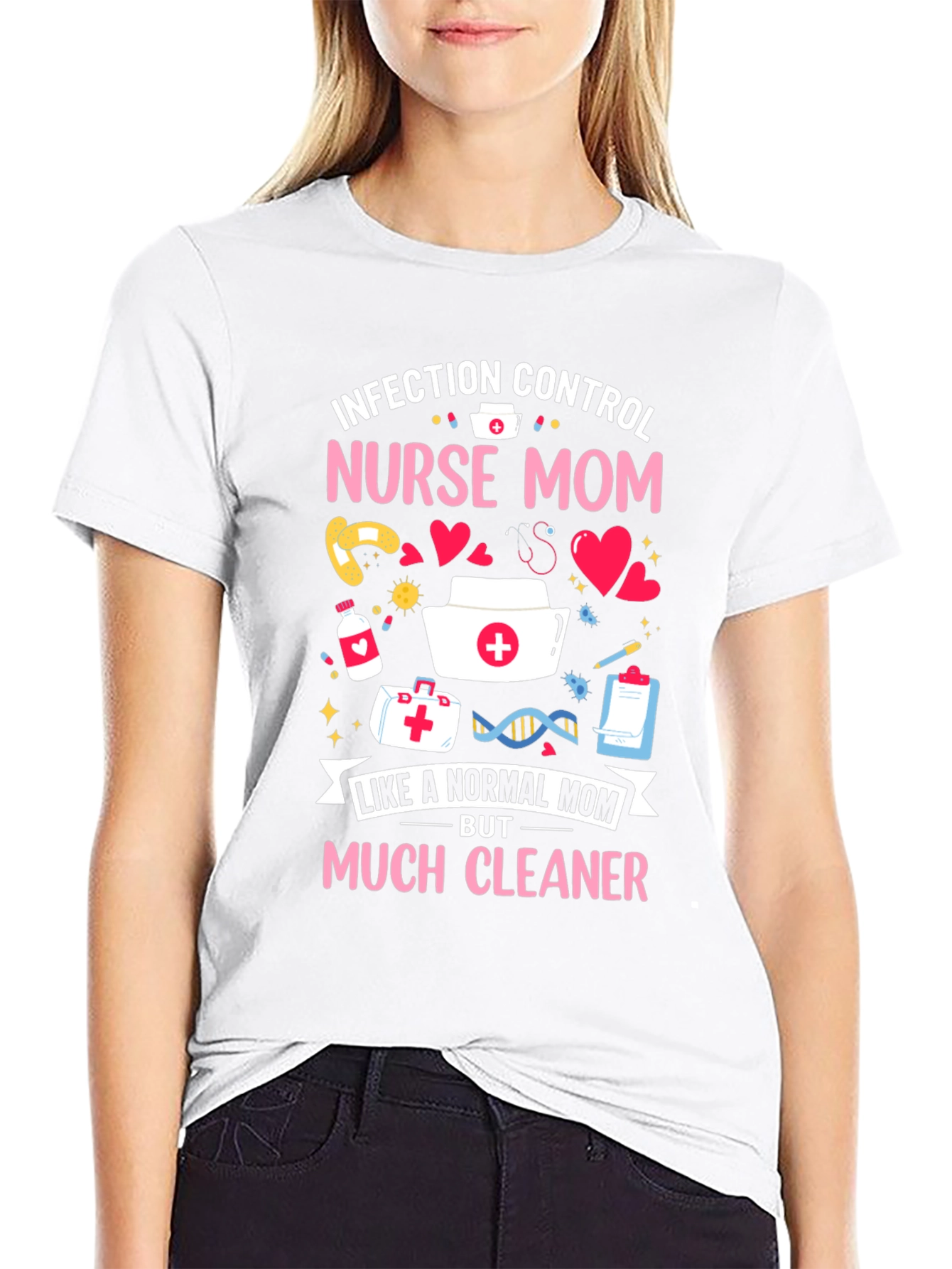 Nurse Mom Graphic T-Shirt - Infection Control
