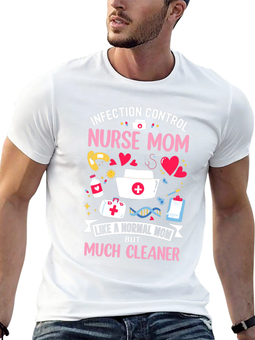 Nurse Mom Graphic T-Shirt - Infection Control