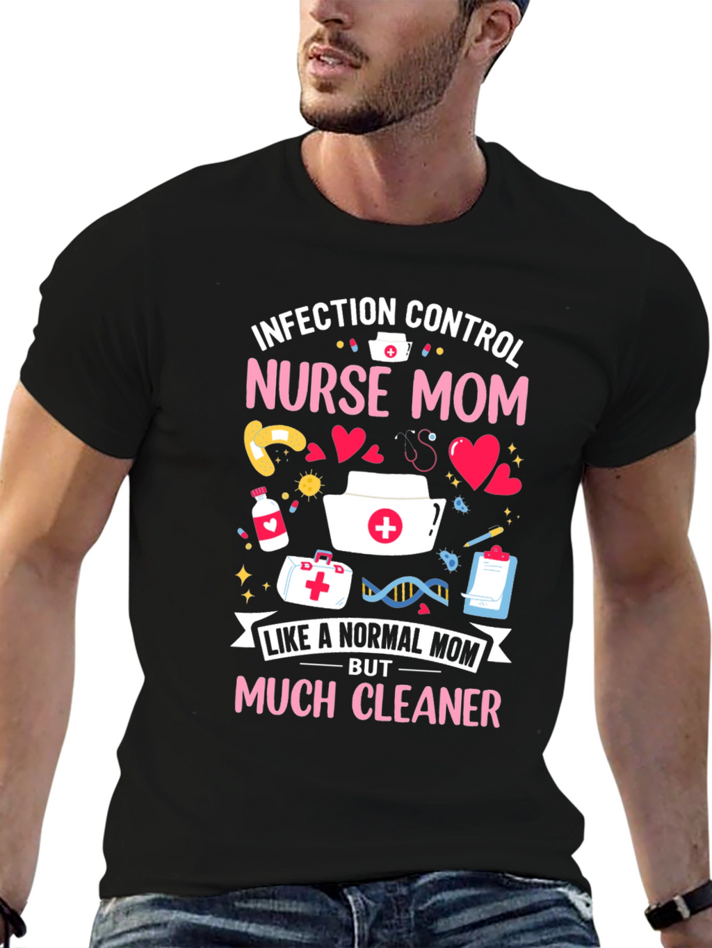 Nurse Mom Graphic T-Shirt - Infection Control
