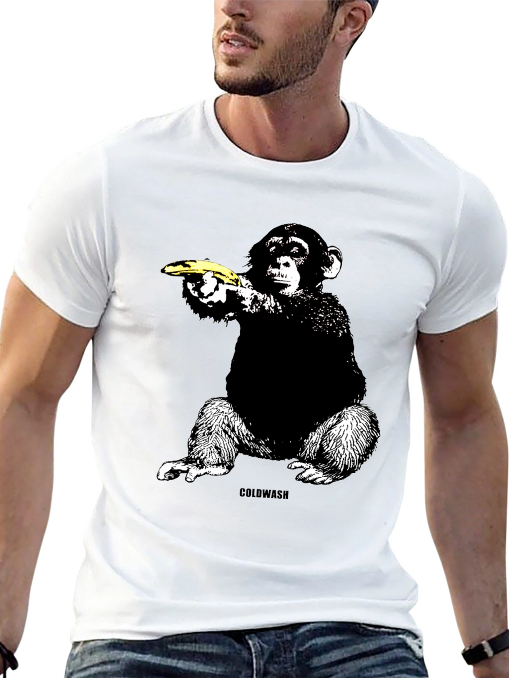 Banana Gun Monkey T-Shirt - Unique Graphic Tee