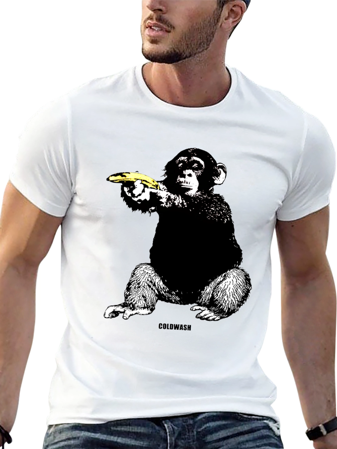 Banana Gun Monkey T-Shirt - Unique Graphic Tee