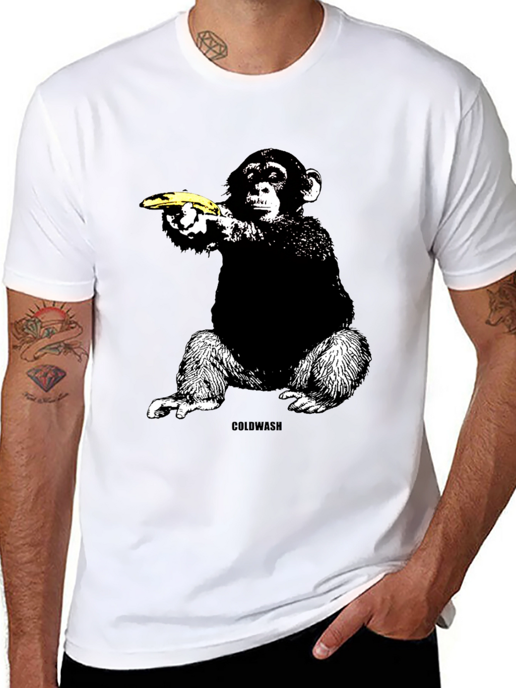 Banana Gun Monkey T-Shirt - Unique Graphic Tee