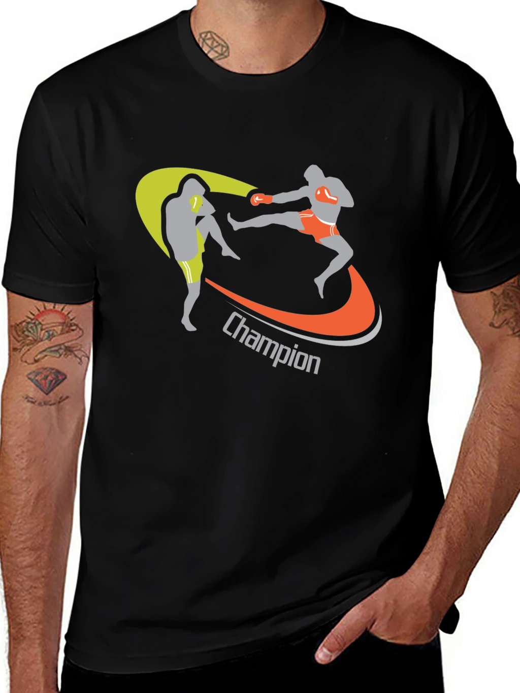 Champion Muay Thai T-Shirt - Black