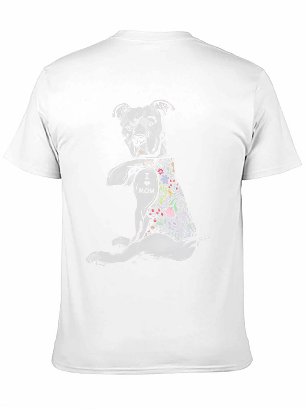 Pitbull Mom Tattoo Graphic T-Shirt