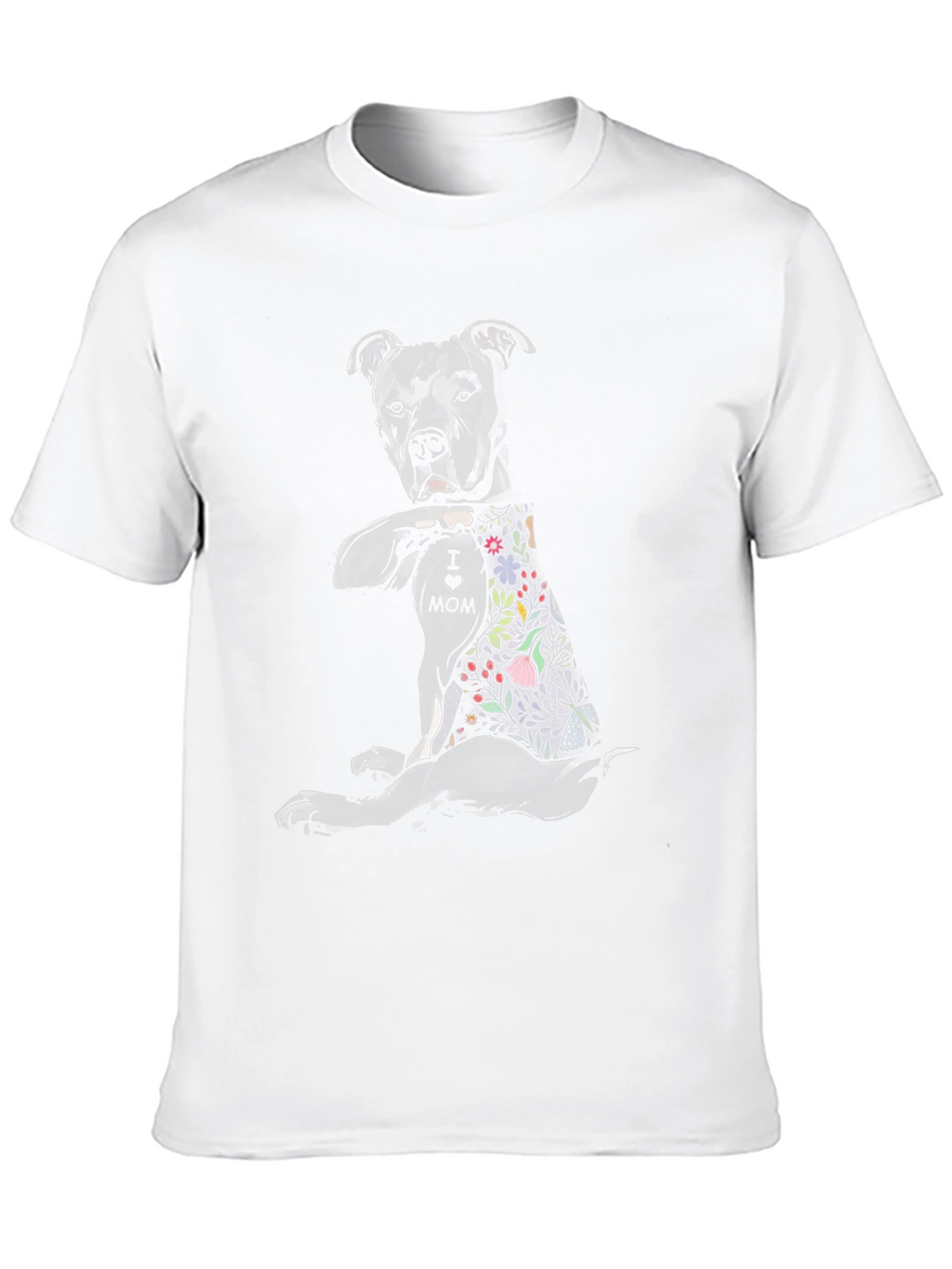 Pitbull Mom Tattoo Graphic T-Shirt