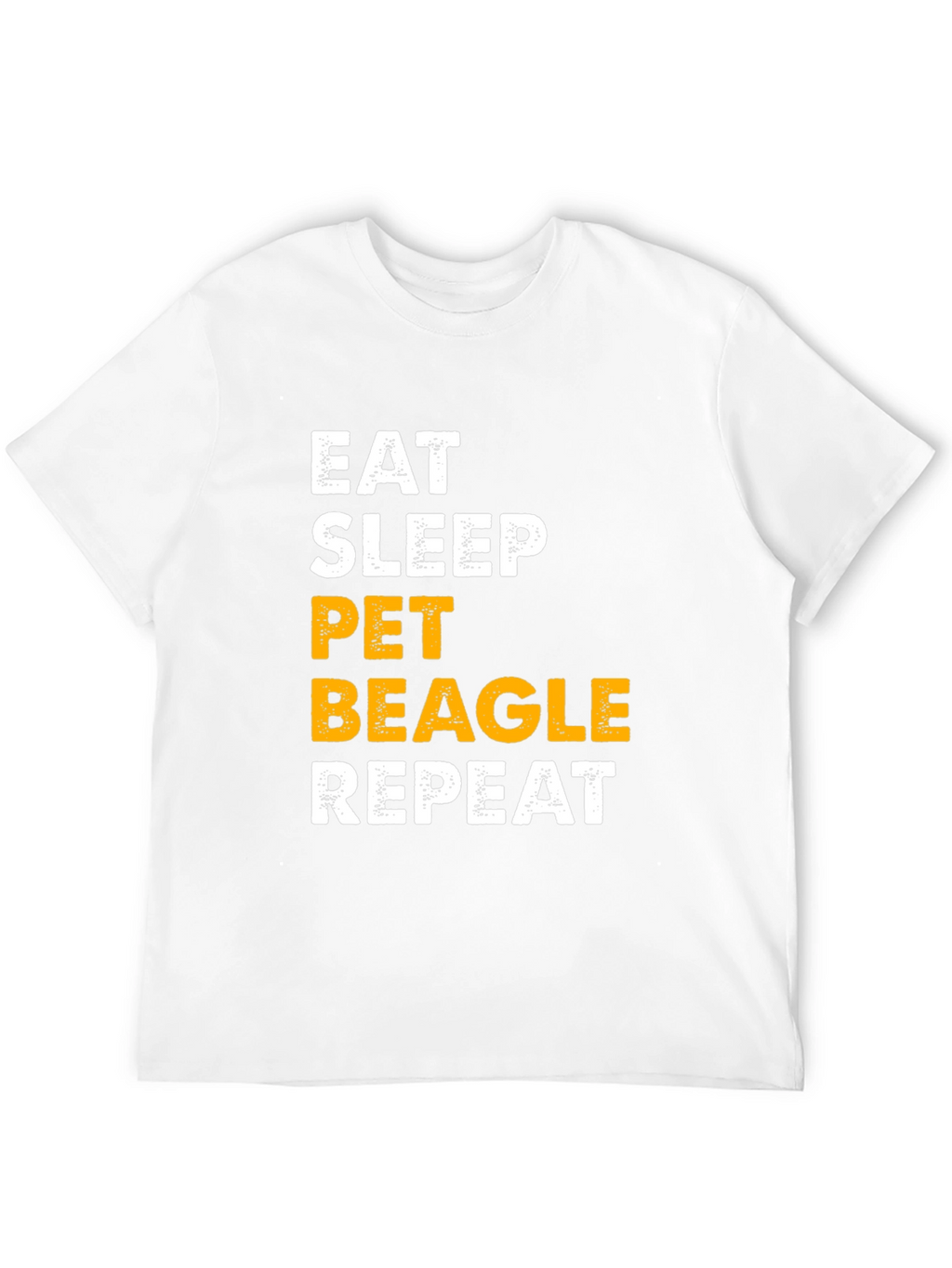 Eat Sleep Pet Beagle Repeat Graphic Tee