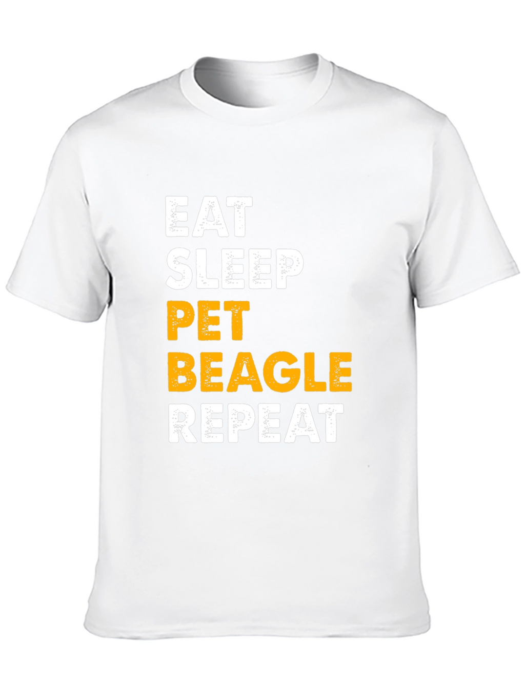 Eat Sleep Pet Beagle Repeat Graphic Tee